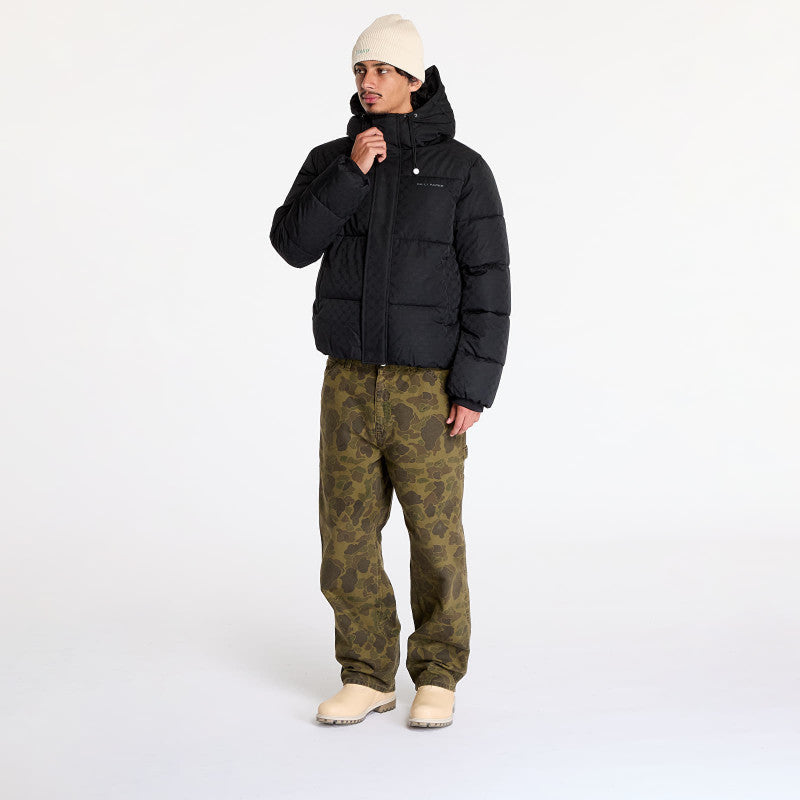 Daily Paper Monogram Puffer Jacket Black