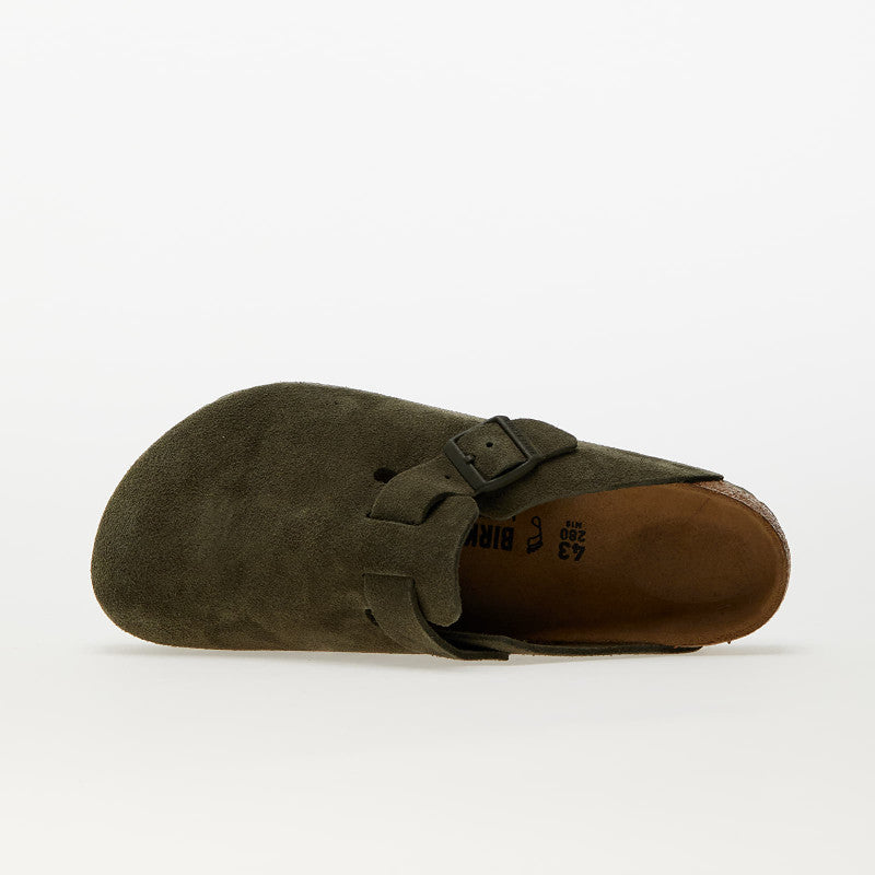 Birkenstock Boston Velvet Leather Thyme