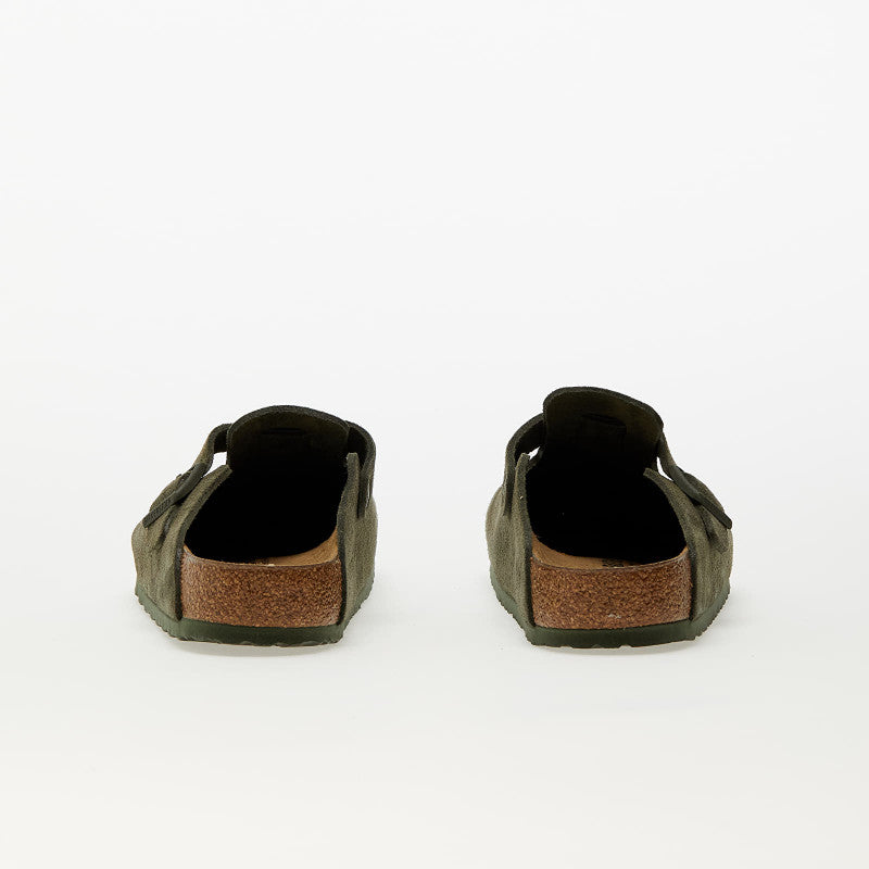 Birkenstock Boston Velvet Leather Thyme