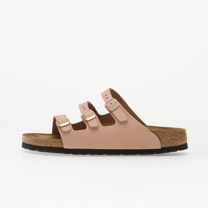 Birkenstock Florida Nubuck Leather Women Soft Pink