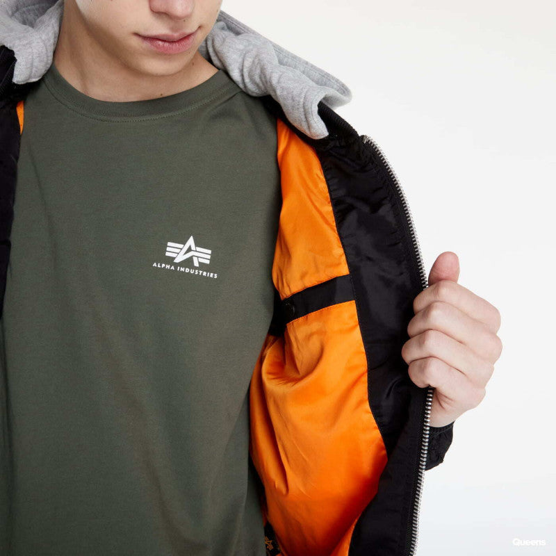 Alpha Industries MA-1 TT Hood BP Reflective Jacket Black