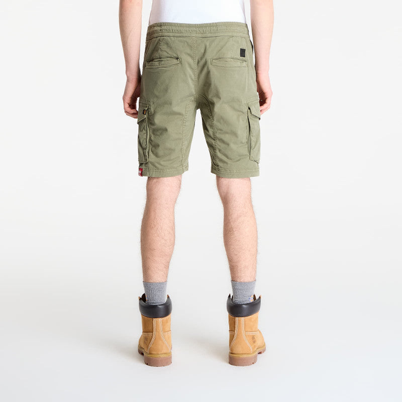Alpha Industries Cotton Twill Jogger Short Vintage Green