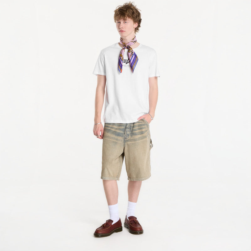 Alpha Industries Basic T-Shirt Contrast Stitch White