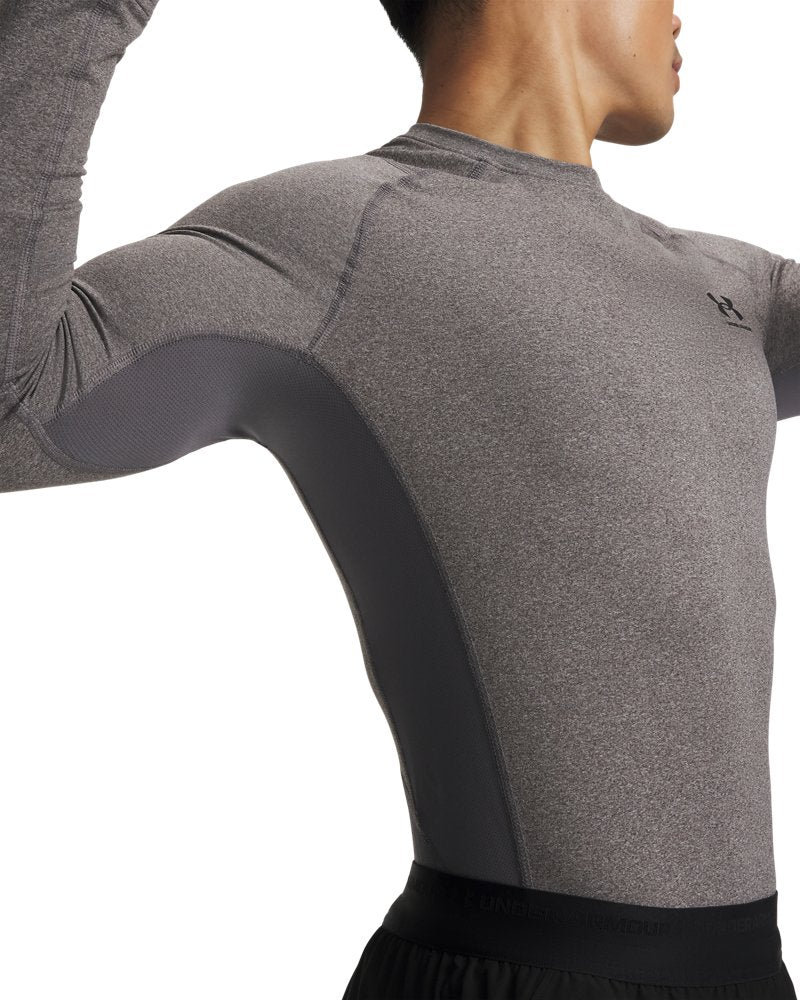 Under Armour Cg Armour Fitted Crew Charcoal Light Heather
