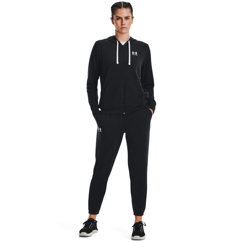 Under Armour Rival Terry Fz Hoodie Black