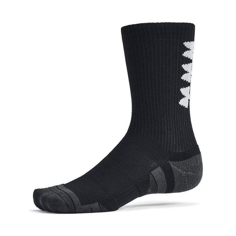 Under Armour Perf Tech Nov 3-Pack Crew Black/ Black/ White