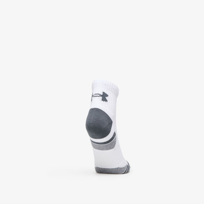 Under Armour Performance Cotton 3-Pack QTR Socks White
