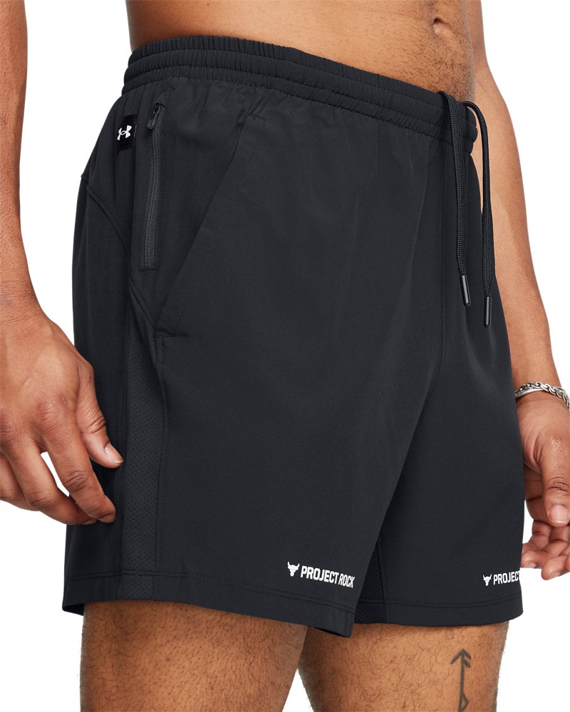 Under Armour Project Rock Ultimate 5" Training Short Black/ White