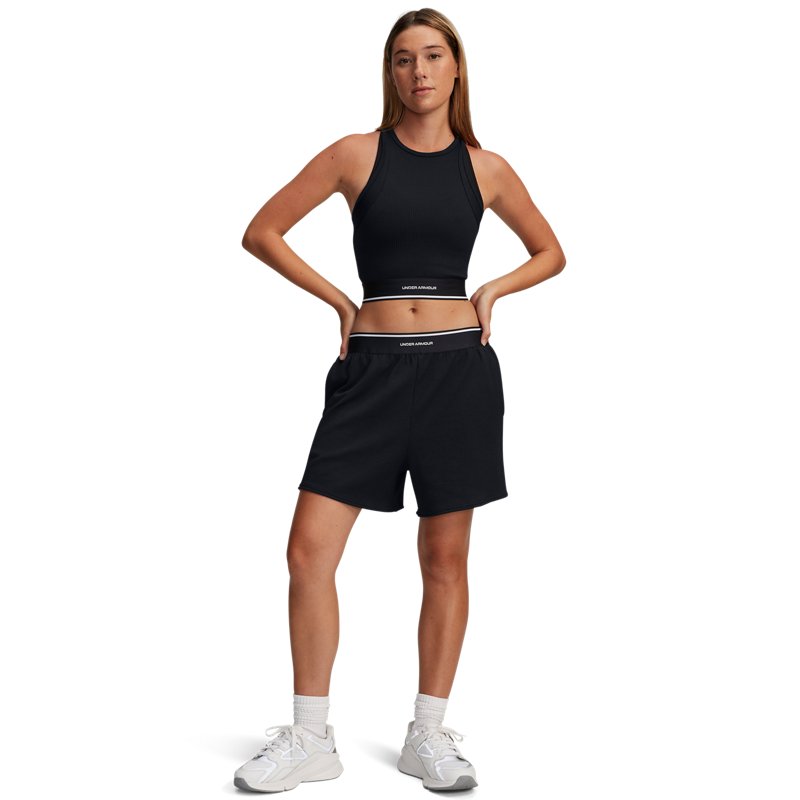 Under Armour Meridian Rib Branded Tank Black/ White