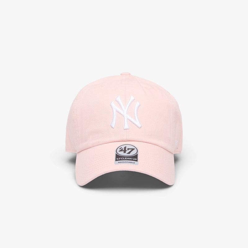 47 Brand MLB Clean Up New York Yankees Cap Pastel Pink