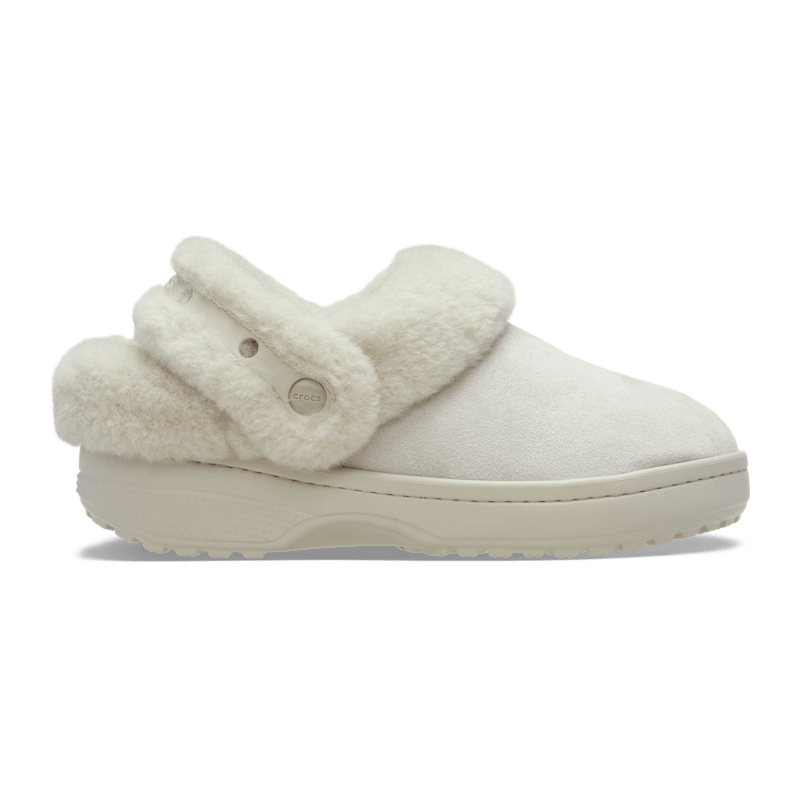 Crocs Classic Unfurgettable Vegan Suede Clog Cocoa Cream