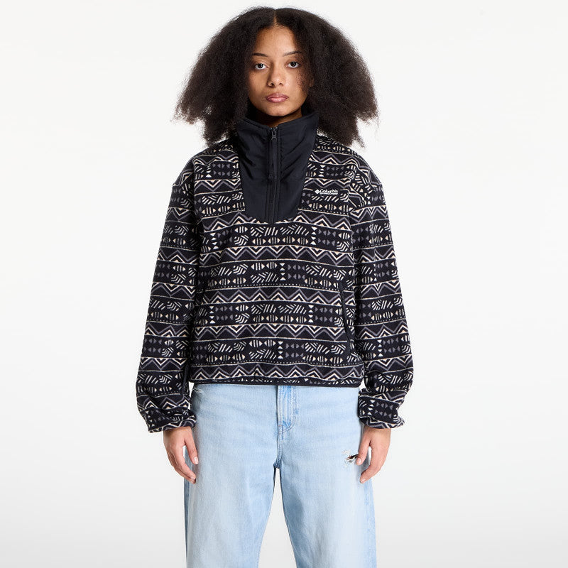 Columbia Sequoia Grove™ Half Zip Fleece With Print Black/ Horizons