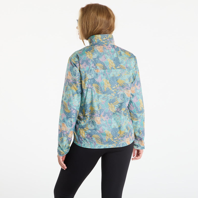 Patagonia W's Houdini Stash 1/2 Zip P/O Moon Tripper: Blue Sage