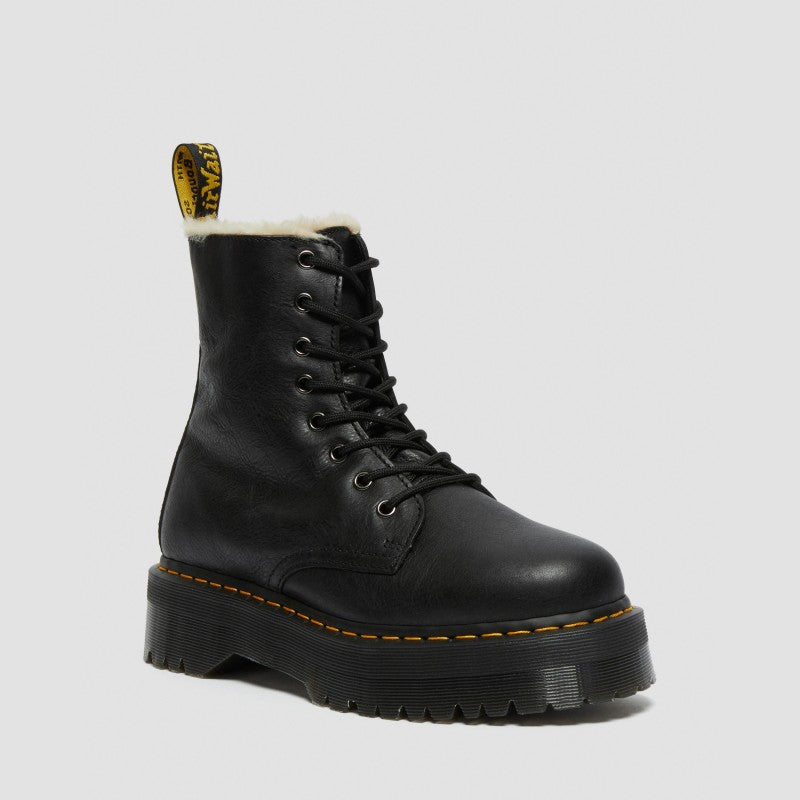 Dr. Martens Jadon Fur Lined Black Pisa