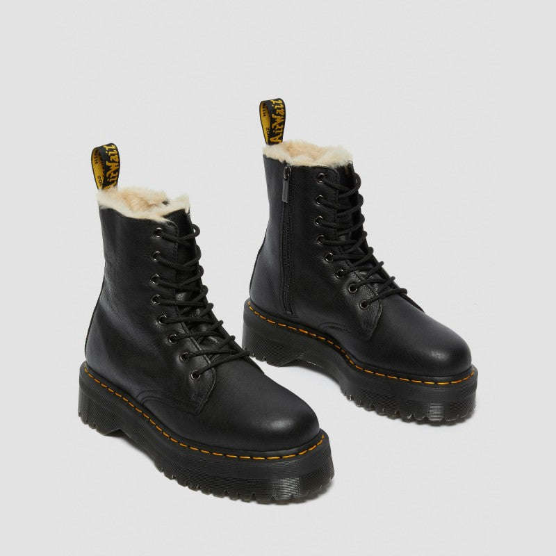 Dr. Martens Jadon Fur Lined Black Pisa