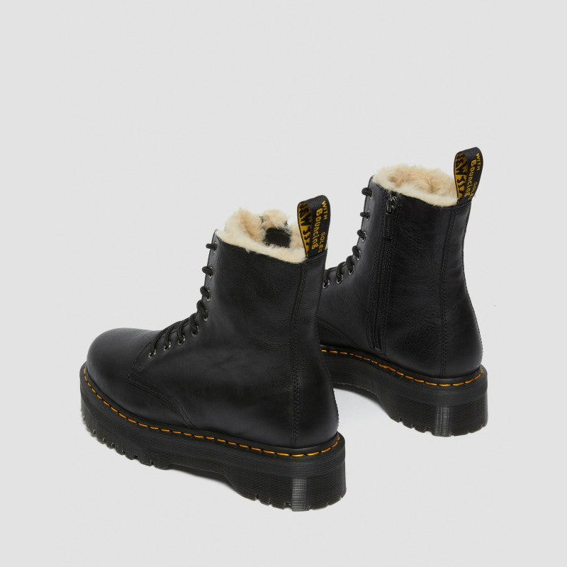 Dr. Martens Jadon Fur Lined Black Pisa
