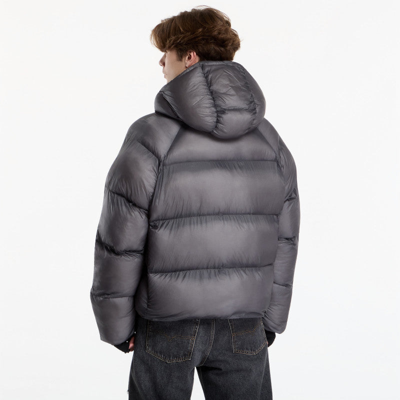Daily Paper Raglan Sleeve Dias Puffer Jacket Black