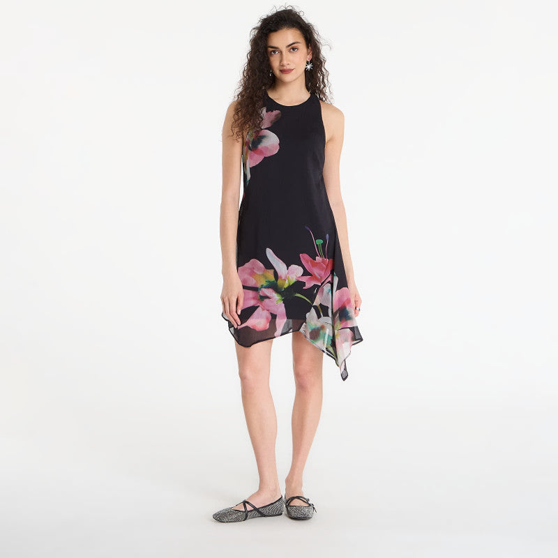 Sukienka Desigual Vest Nala Asimetrico Dress Black