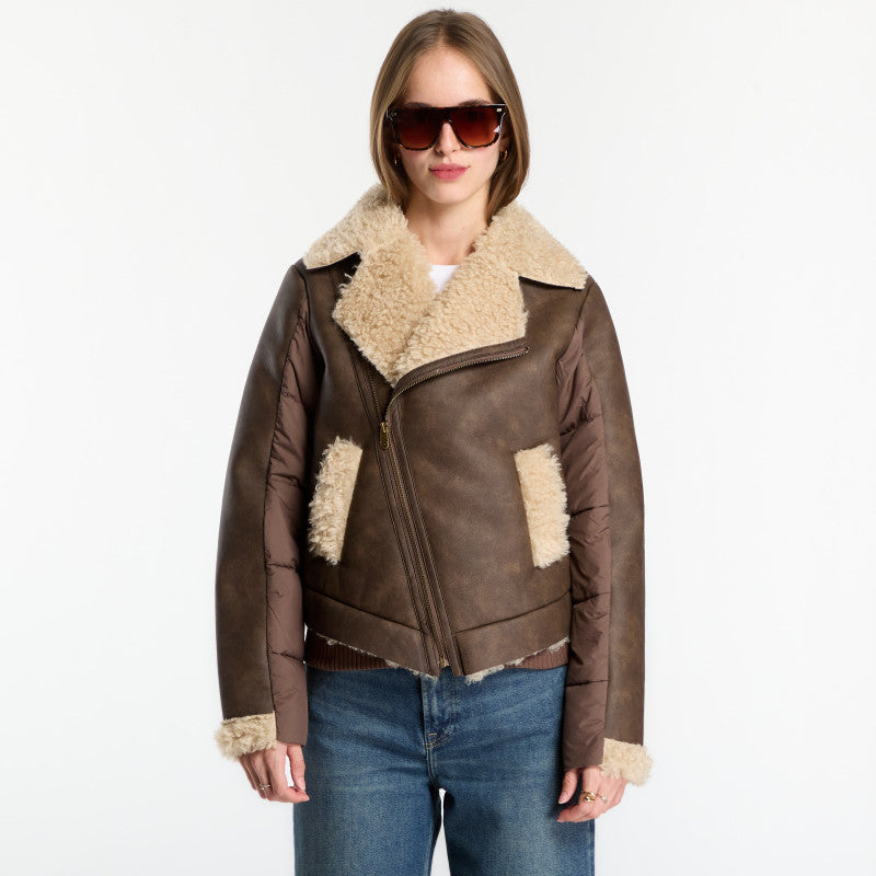 Desigual Parcella Coat Brown