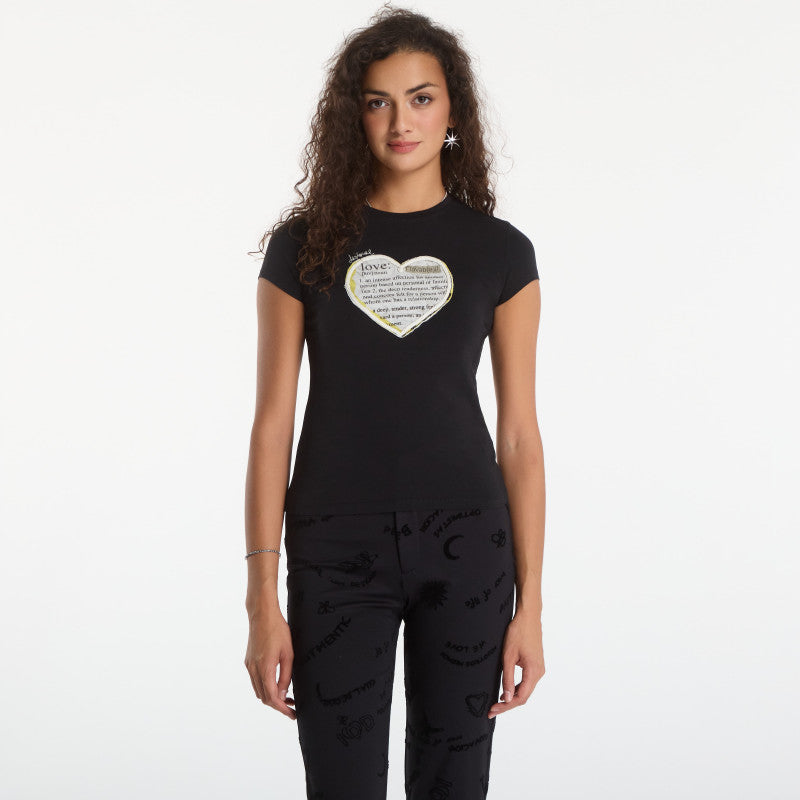 Desigual Love T-Shirt Black
