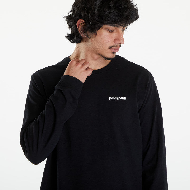 Patagonia M's LS P6 Logo Responsibili Tee Black