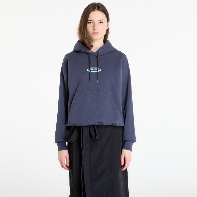 Patagonia W's '95 Oval Logo Daily Hoody Smolder Blue/ Moon Tripper