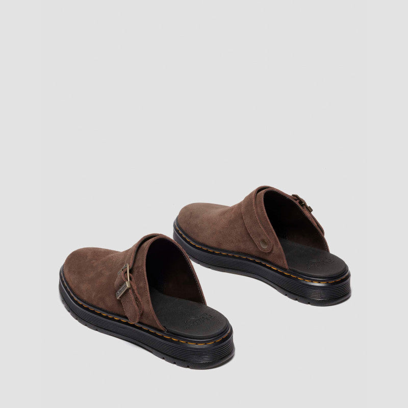 Dr. Martens Brookline Mule Dark Brown Bronx Suede