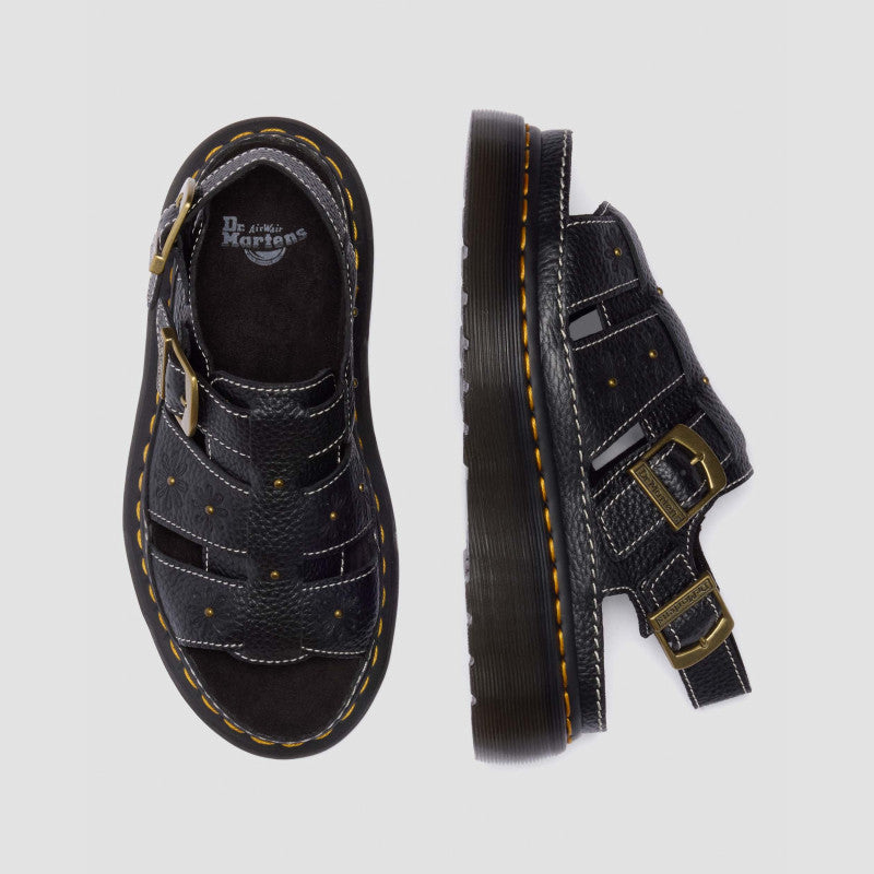 Dr. Martens WRENLIE OPEN FL Black Milled Nappa