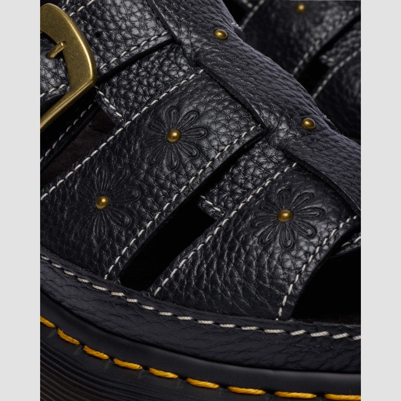 Dr. Martens WRENLIE OPEN FL Black Milled Nappa