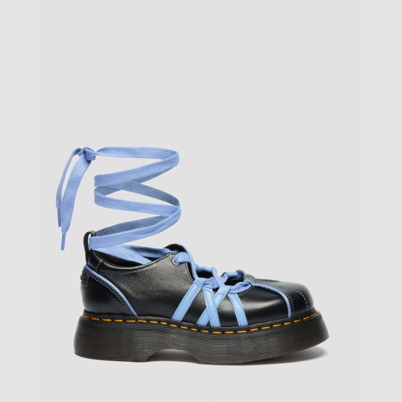 Dr. Martens BUZZ BALLERINA LACE UP Black Milled Gloss