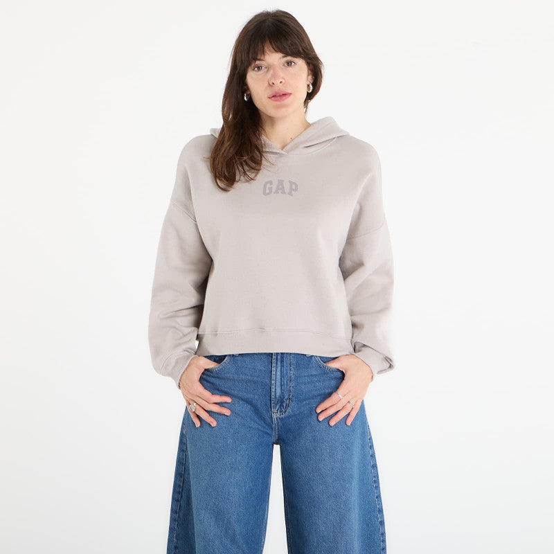 GAP V-Gap Mini Arch Pullover Hoodie Beige