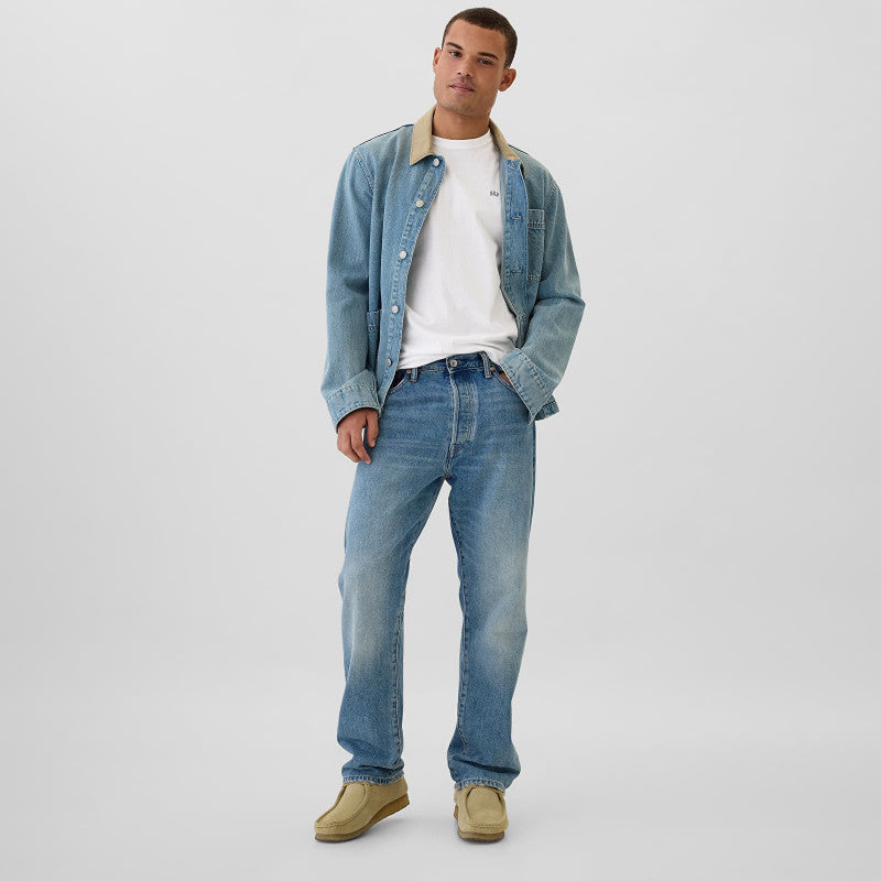 GAP Micro Logo Crew White Global