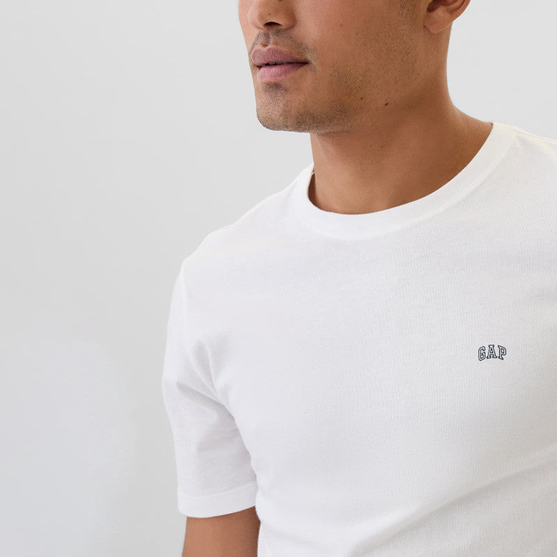 GAP Micro Logo Crew White Global