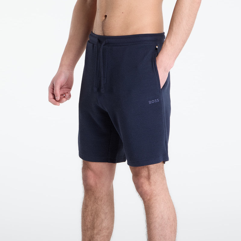 Hugo Boss Rib Shorts Blue