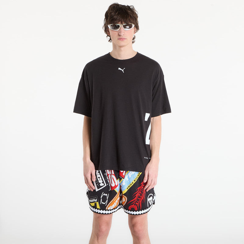 Puma M Graphic Oversized Tee Puma Black