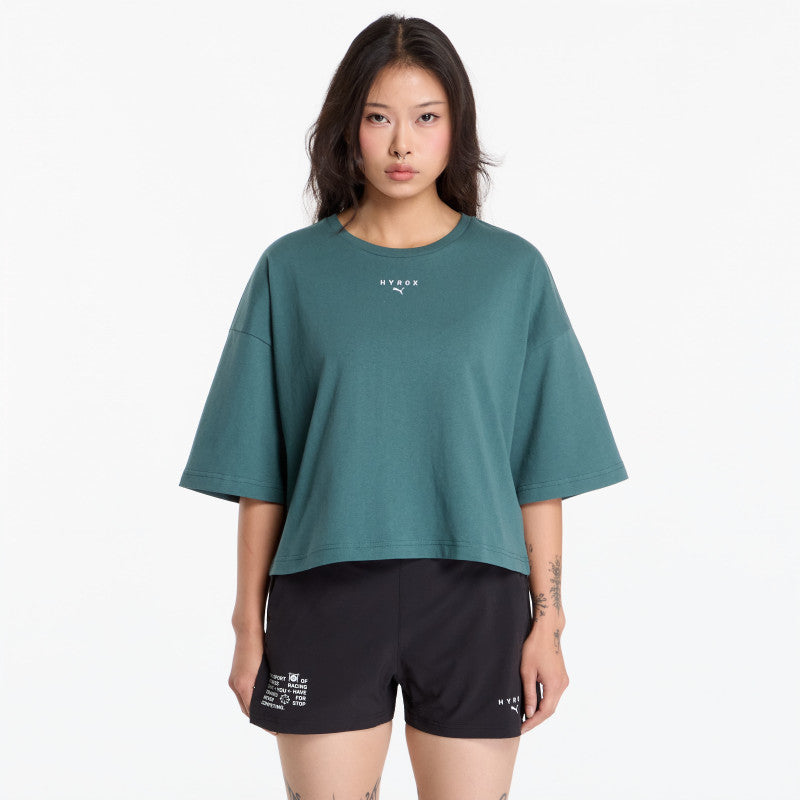 Puma X Hyrox Cropped Lifestyle Tee Herb Garden
