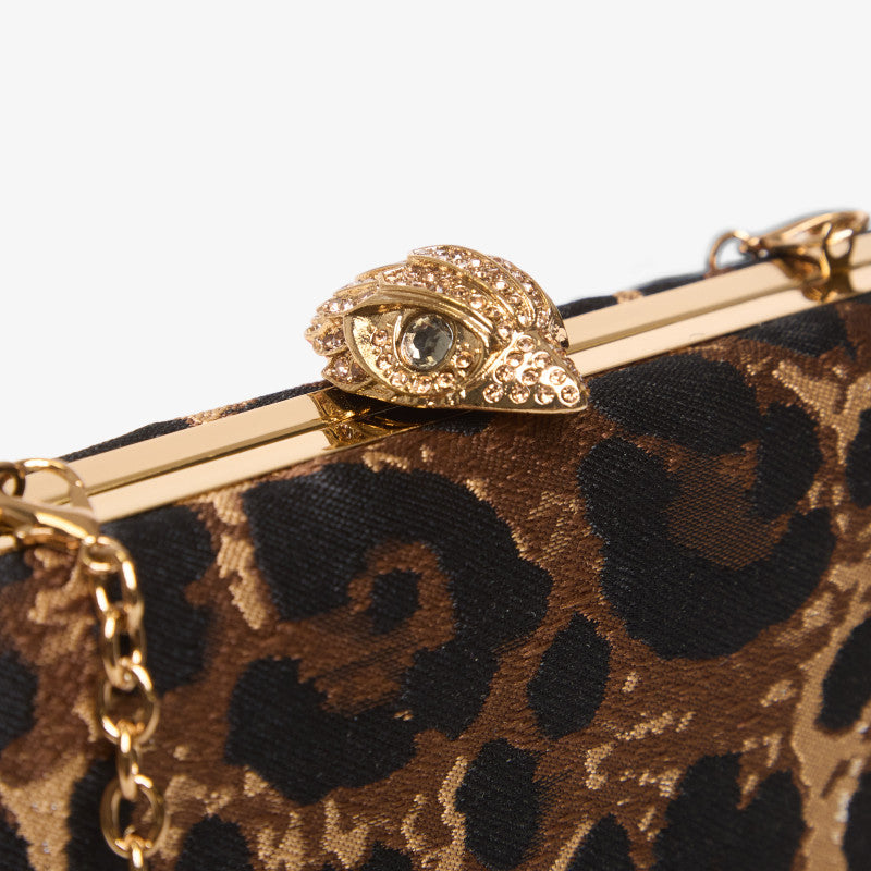 Kurt Geiger Crystal Kensington Clutch Gold Comb