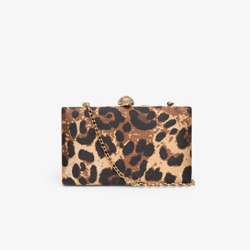 Kurt Geiger Crystal Kensington Clutch Gold Comb