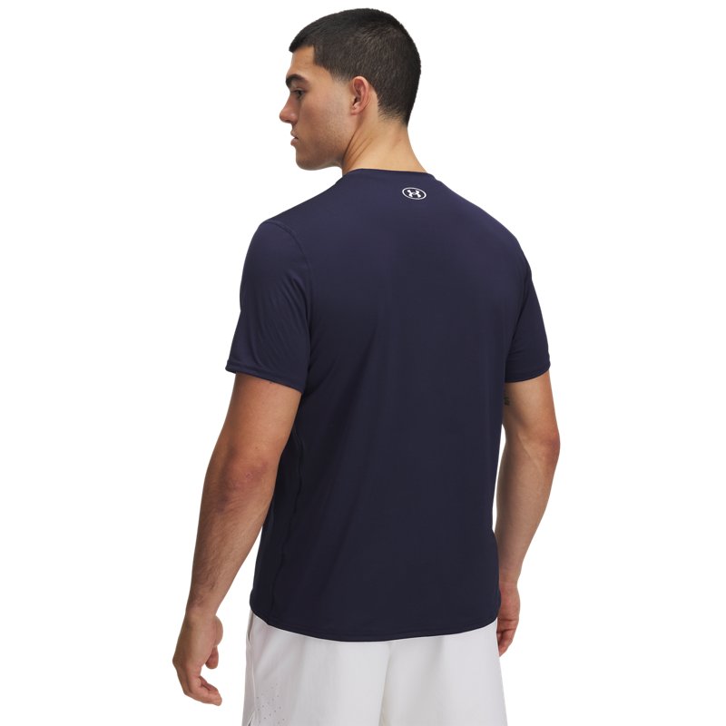 Under Armour Heatgear Fitted SS Tee Midnight Navy/ White