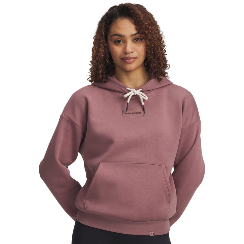 Under Armour Project Rock Icon Hoodie Maroon