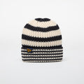 New Era Knit Medium Stripe Beanie Navy/ Light Cream
