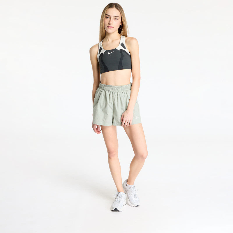 New Era Womens Cotton Black Shorts Pastel Green