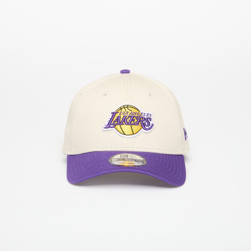 New Era Los Angeles Lakers 9FORTY NBA Colour Block Stone/ Official Team Color