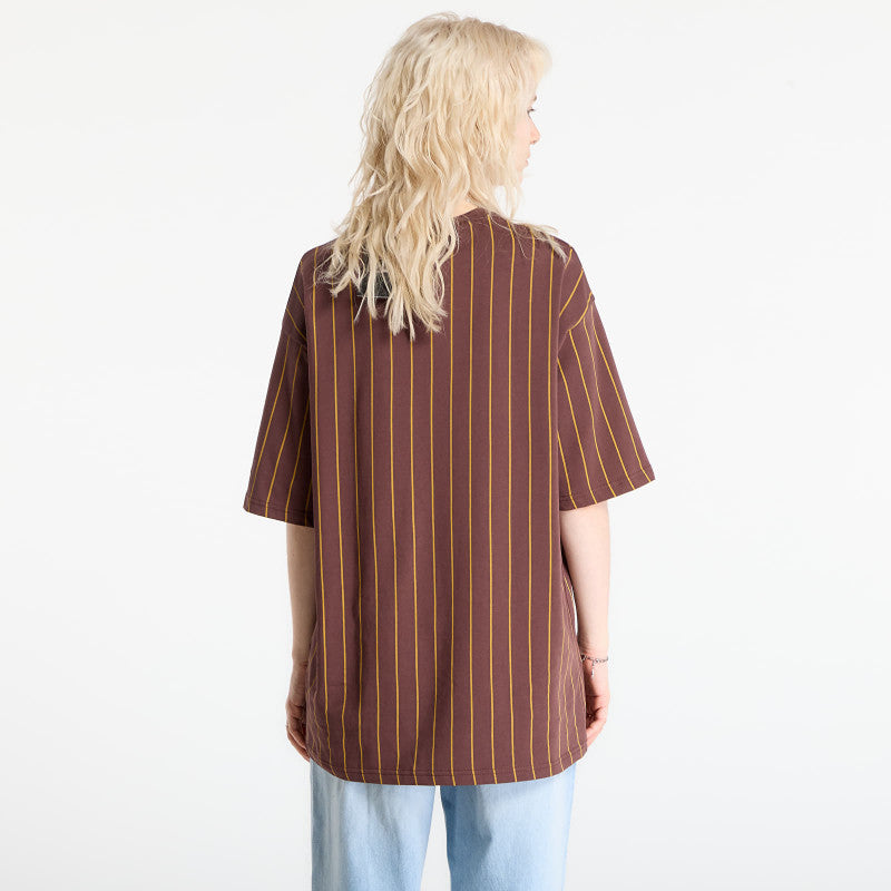 New Era Pinstripe Os Tee UNISEX Brown