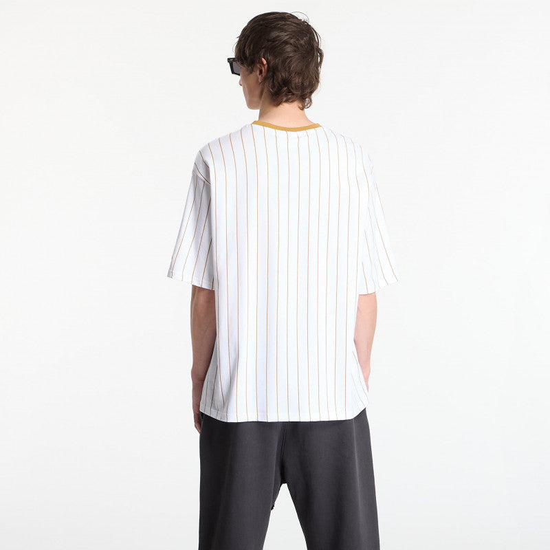 New Era Pinstripe OS Tee UNISEX Optic White/ DOC