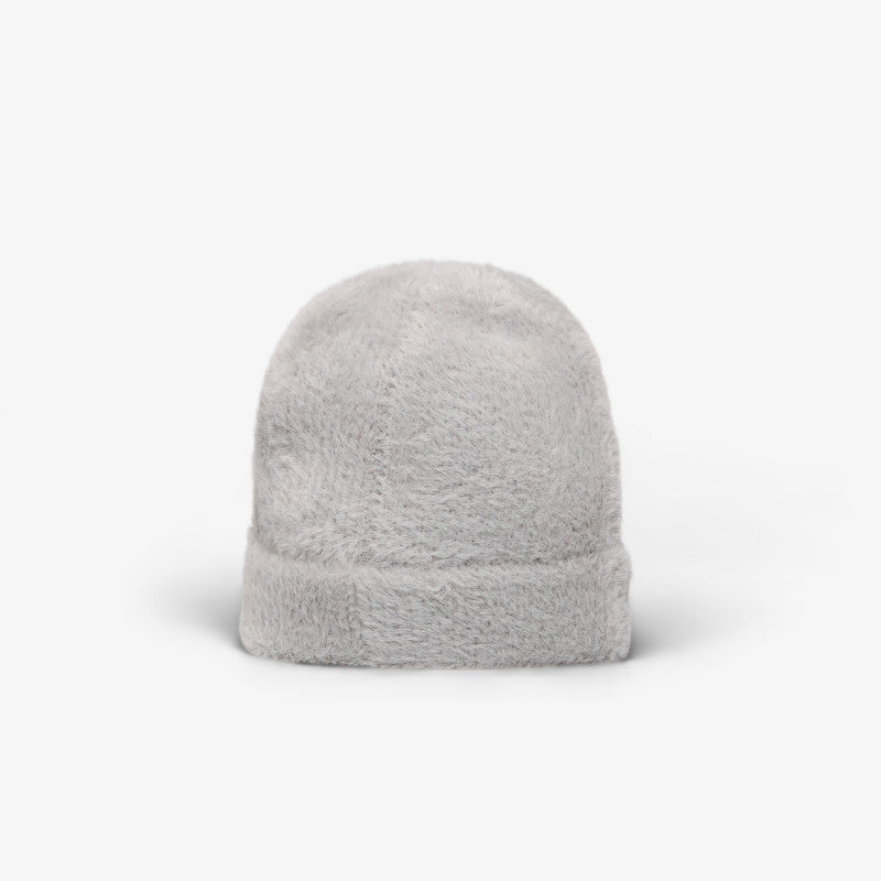 New Era Knit Medium MLB Fluffy Mohair Beanie New York Yankees Gray