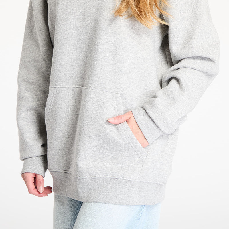 Queens Basic Hoodie melange šedá