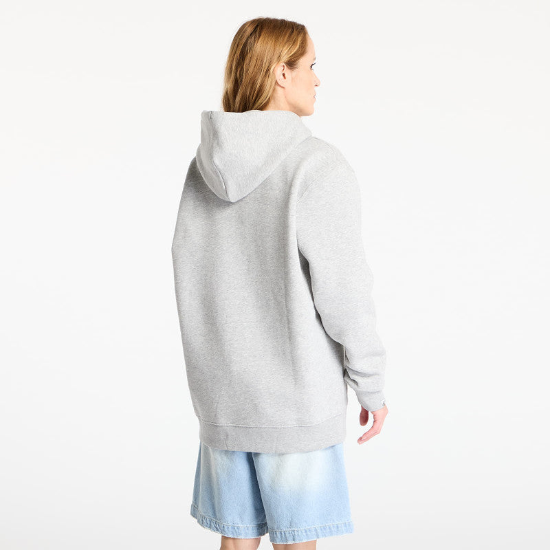 Queens Basic Hoodie melange šedá