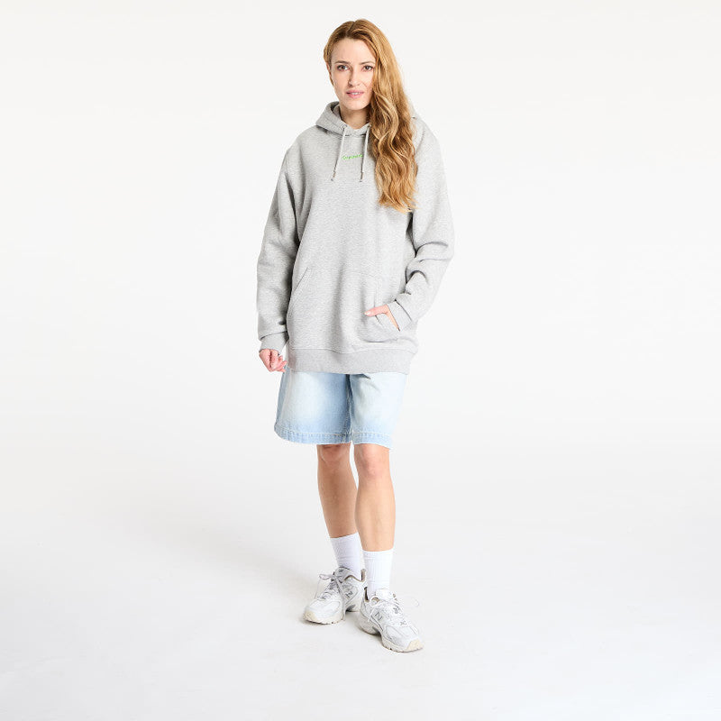 Queens Basic Hoodie melange šedá
