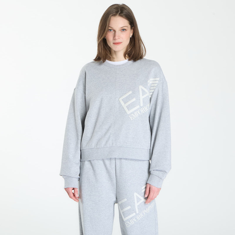 EA7 Emporio Armani Logo Series Sweatshirt Light Grey Melange